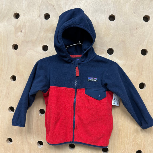 Micro D Snap T Jacket Blue & Red