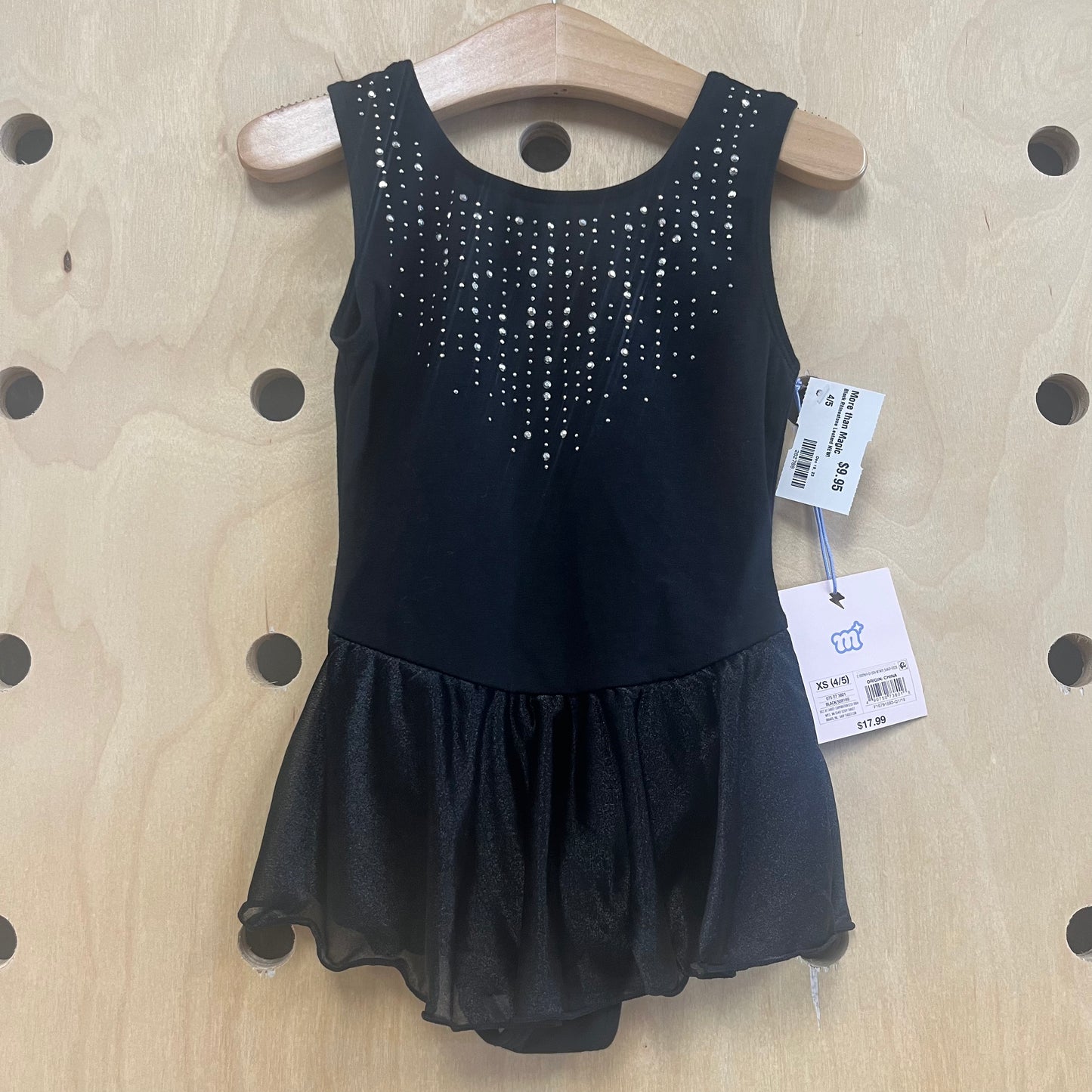 Black Rhinestone Leotard NEW!