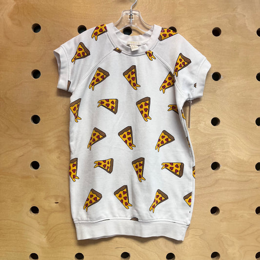 White Pizza Boxy Dress