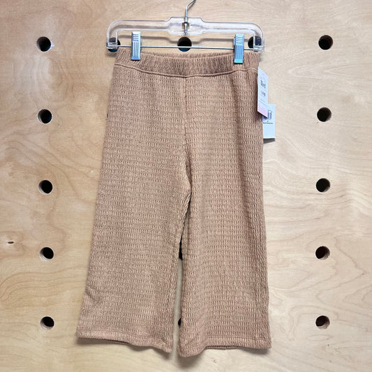 Brown Textured Straight Leg Pants NEW!