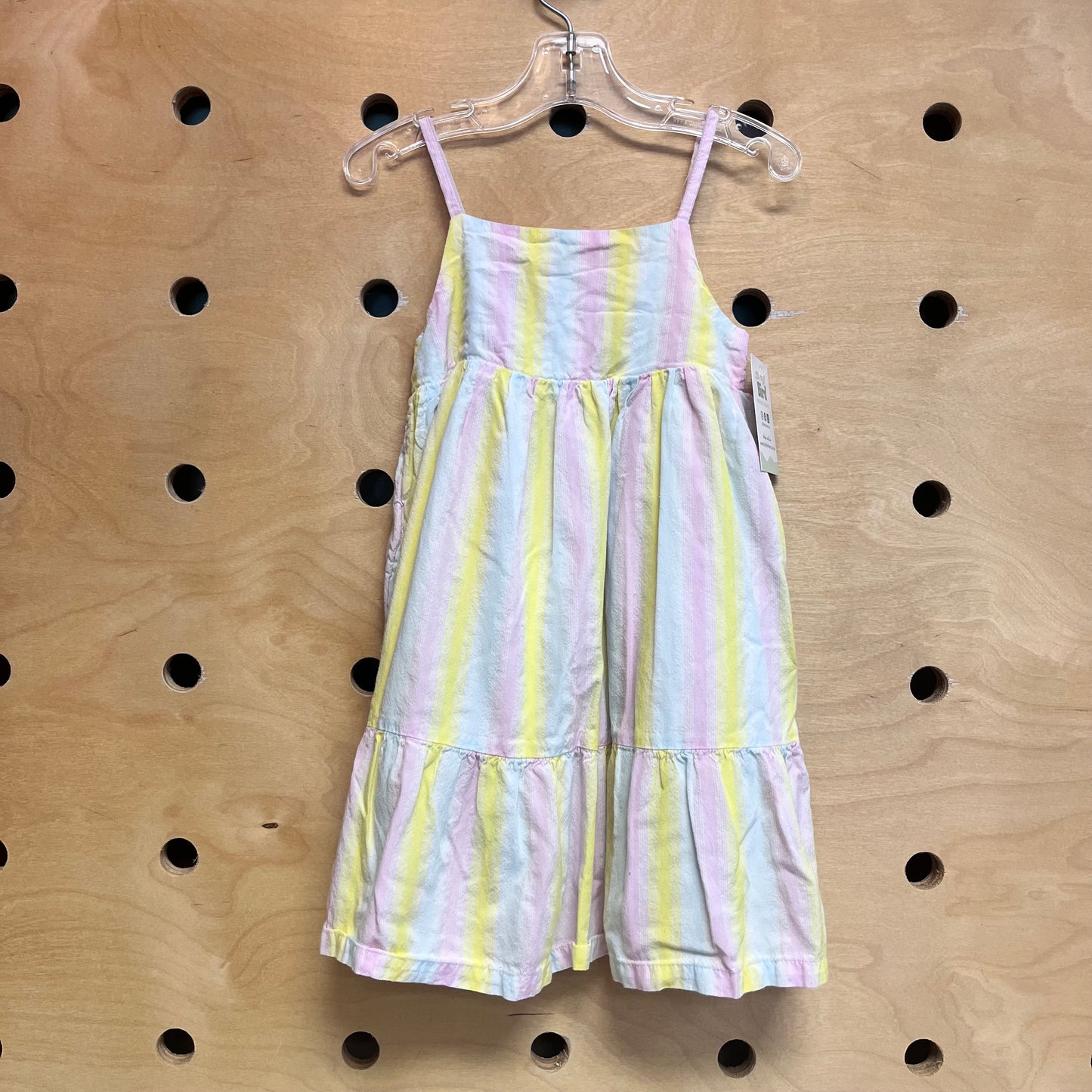 Pink/Blue Pastels Striped Dress