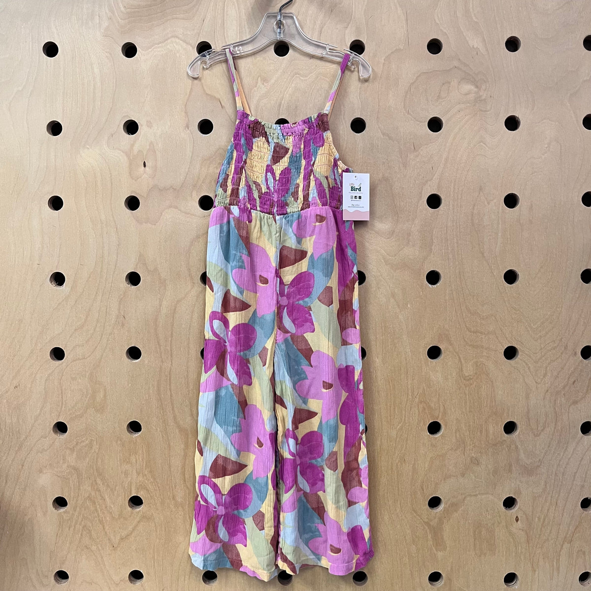 Smocked Floral Gauze Romper