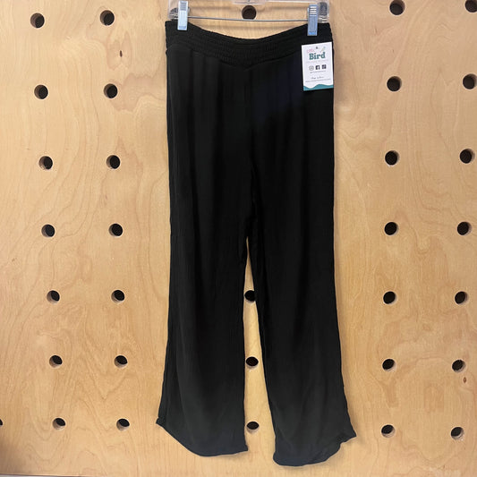 Black Wide Leg Gauze Pants