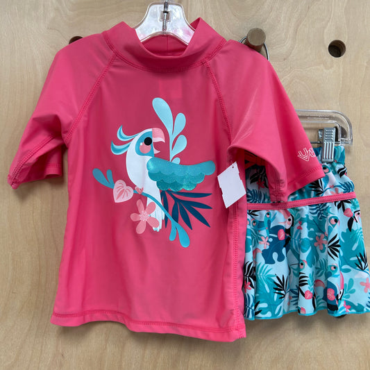 Pink & Blue Toucan Swimsuit