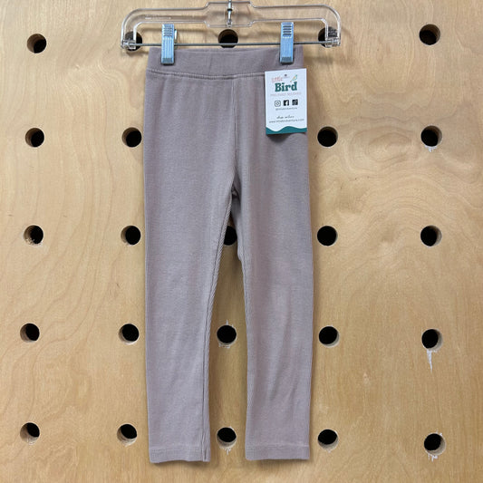 Dusty Purple Ribbed Leggings