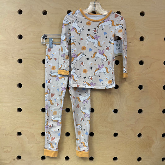 Beige Unicorn Pajamas