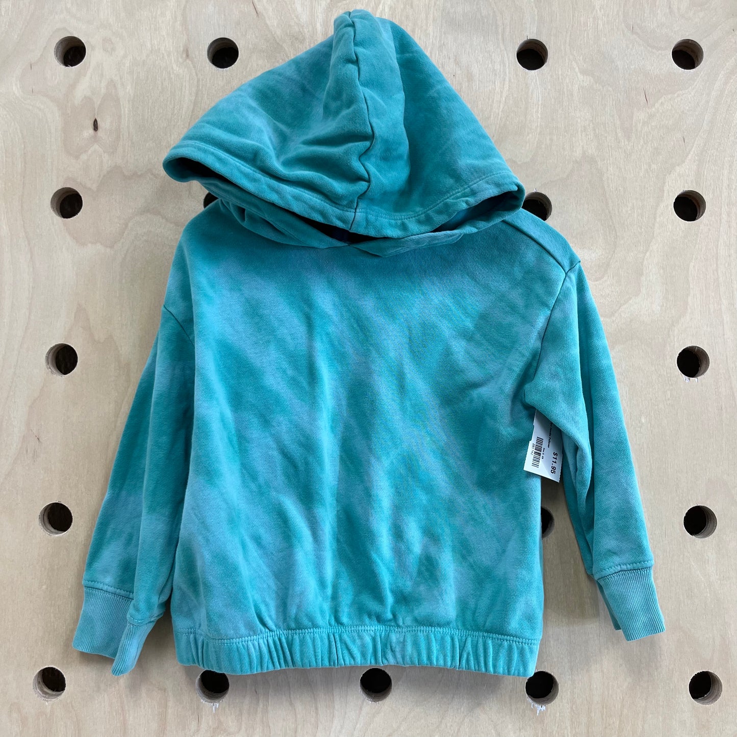 Green Tie Dye Hoodie Pullover