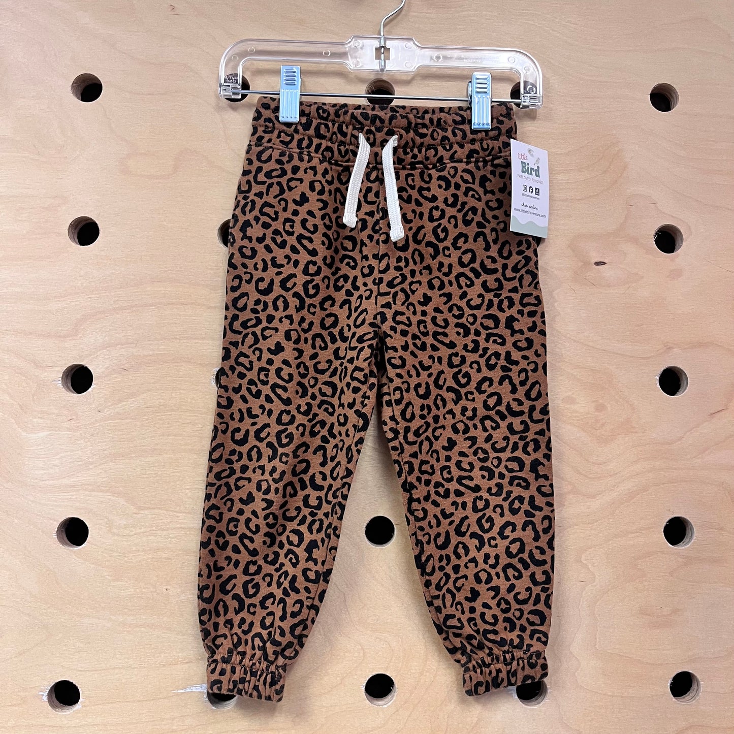 Brown/Black Cheetah Print Joggers
