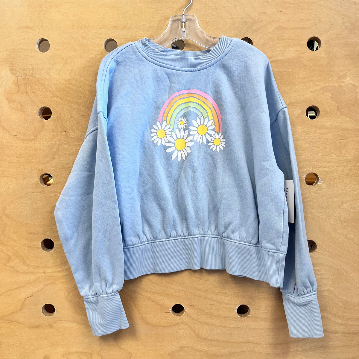 Blue Rainbow/Daisies Pullover