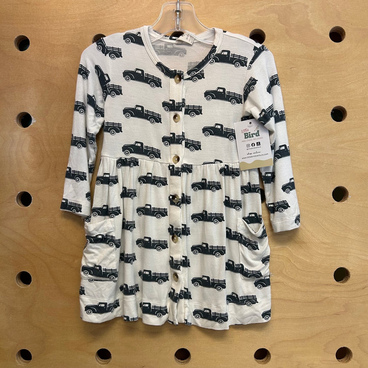 Bamboo Farm Truck Button Dress