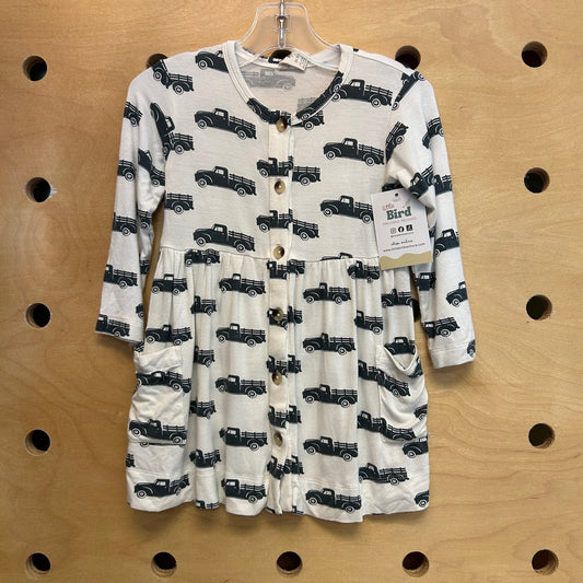 Bamboo Farm Truck Button Dress