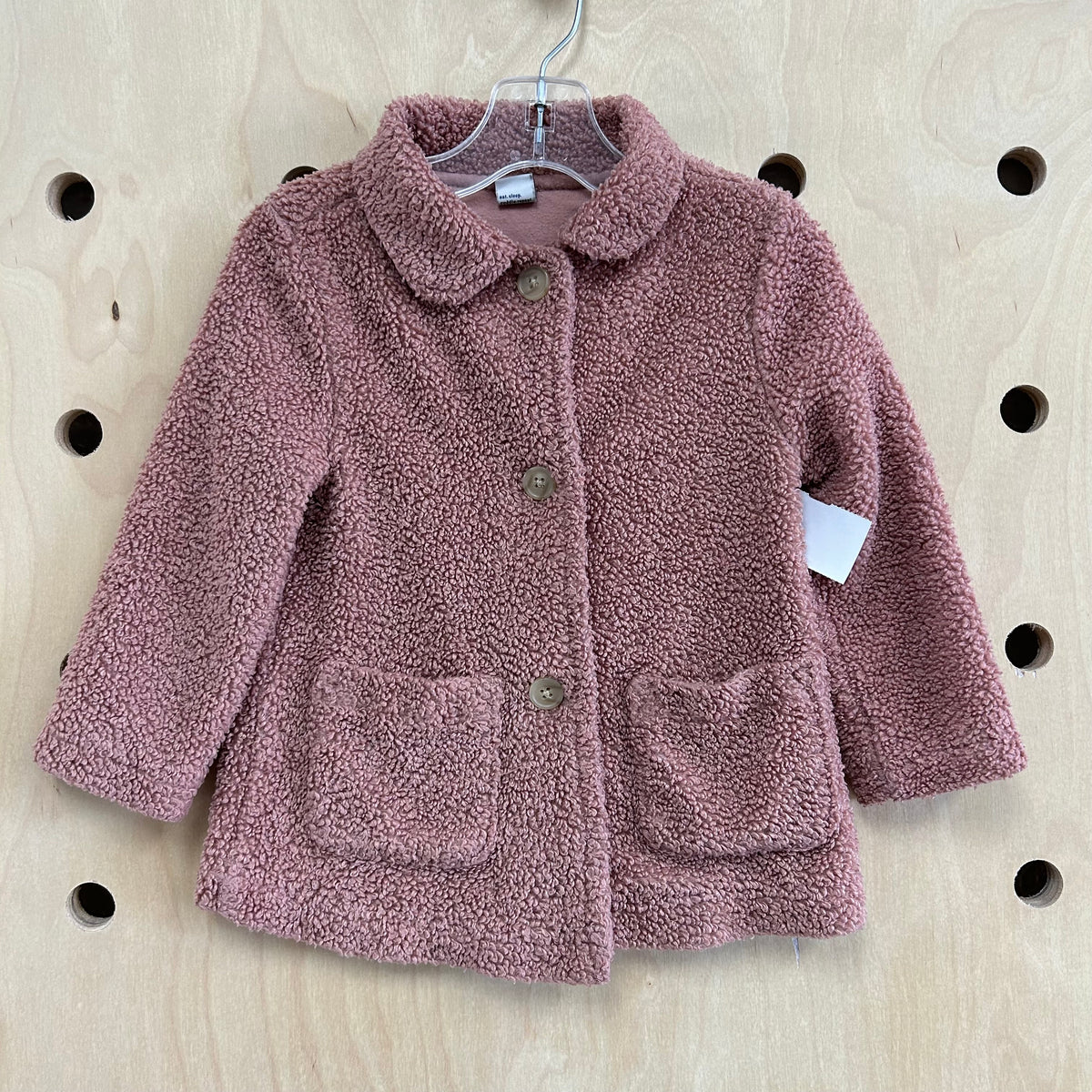 Mauve Teddy Bear Jacket