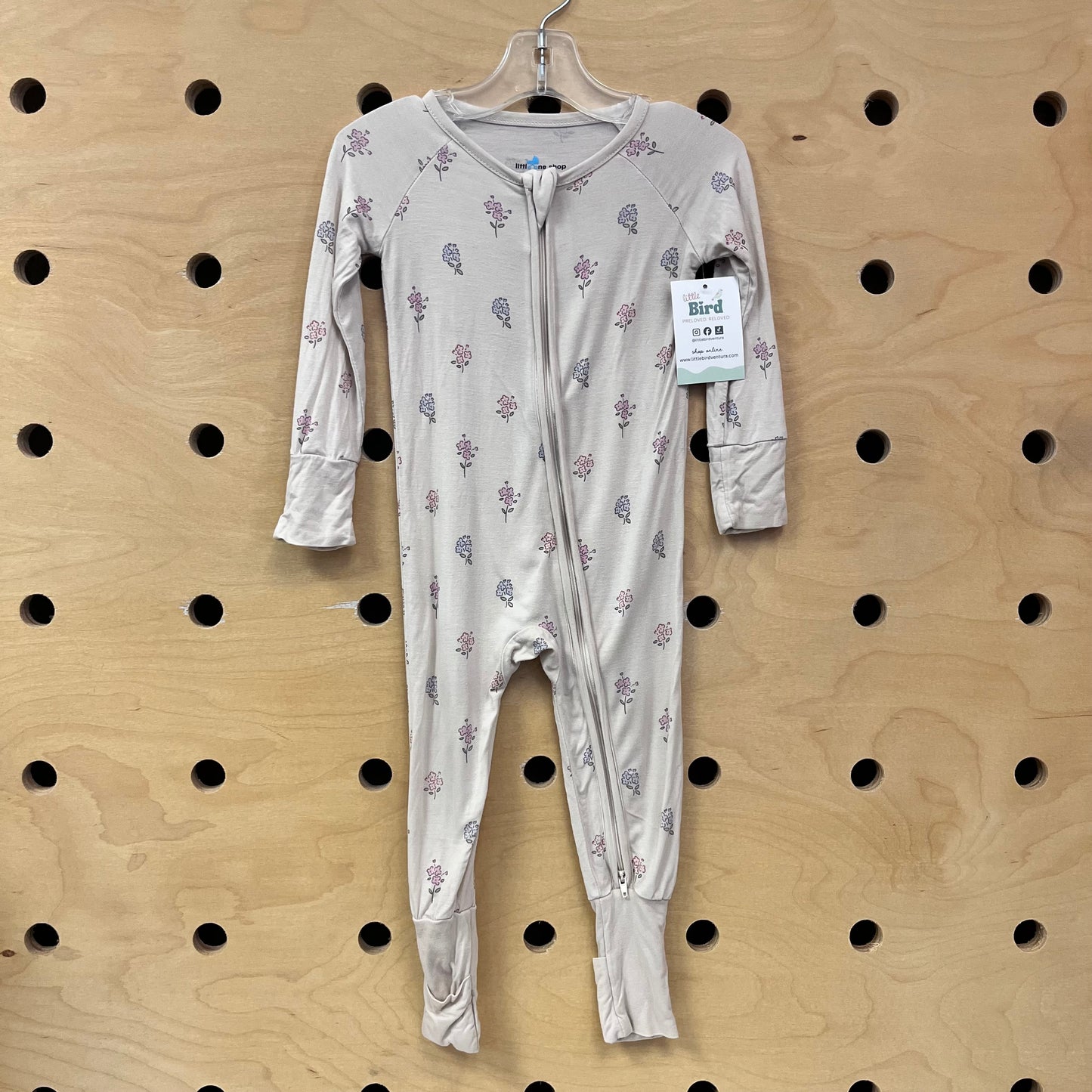 Blush Floral Bamboo Zippy
