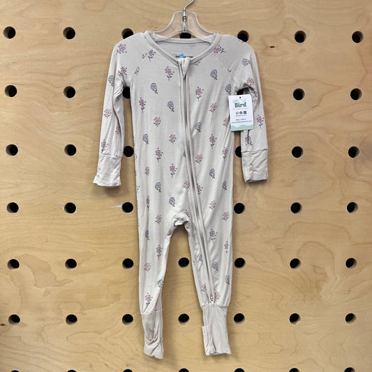 Blush Floral Bamboo Zippy