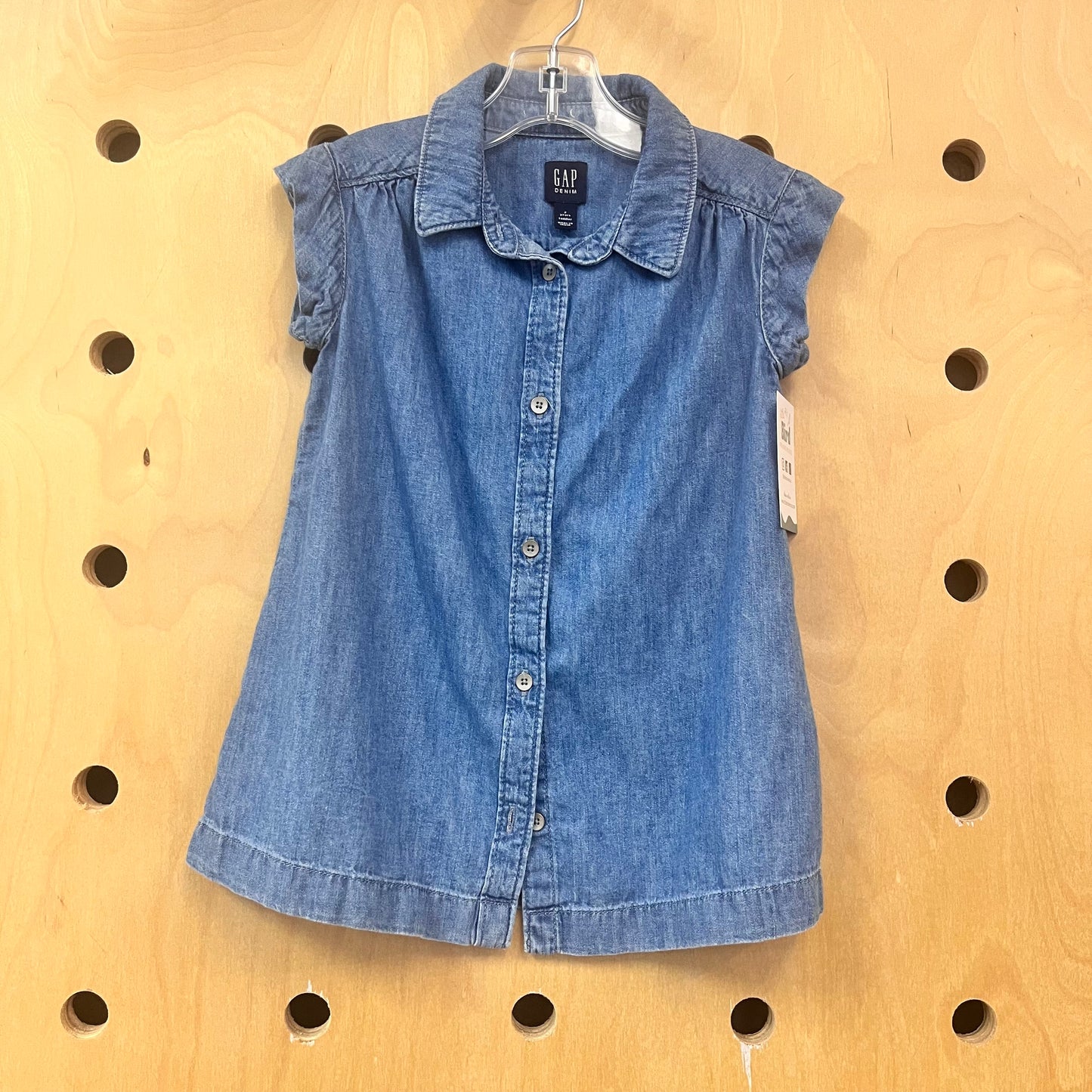 Chambray Button Dress