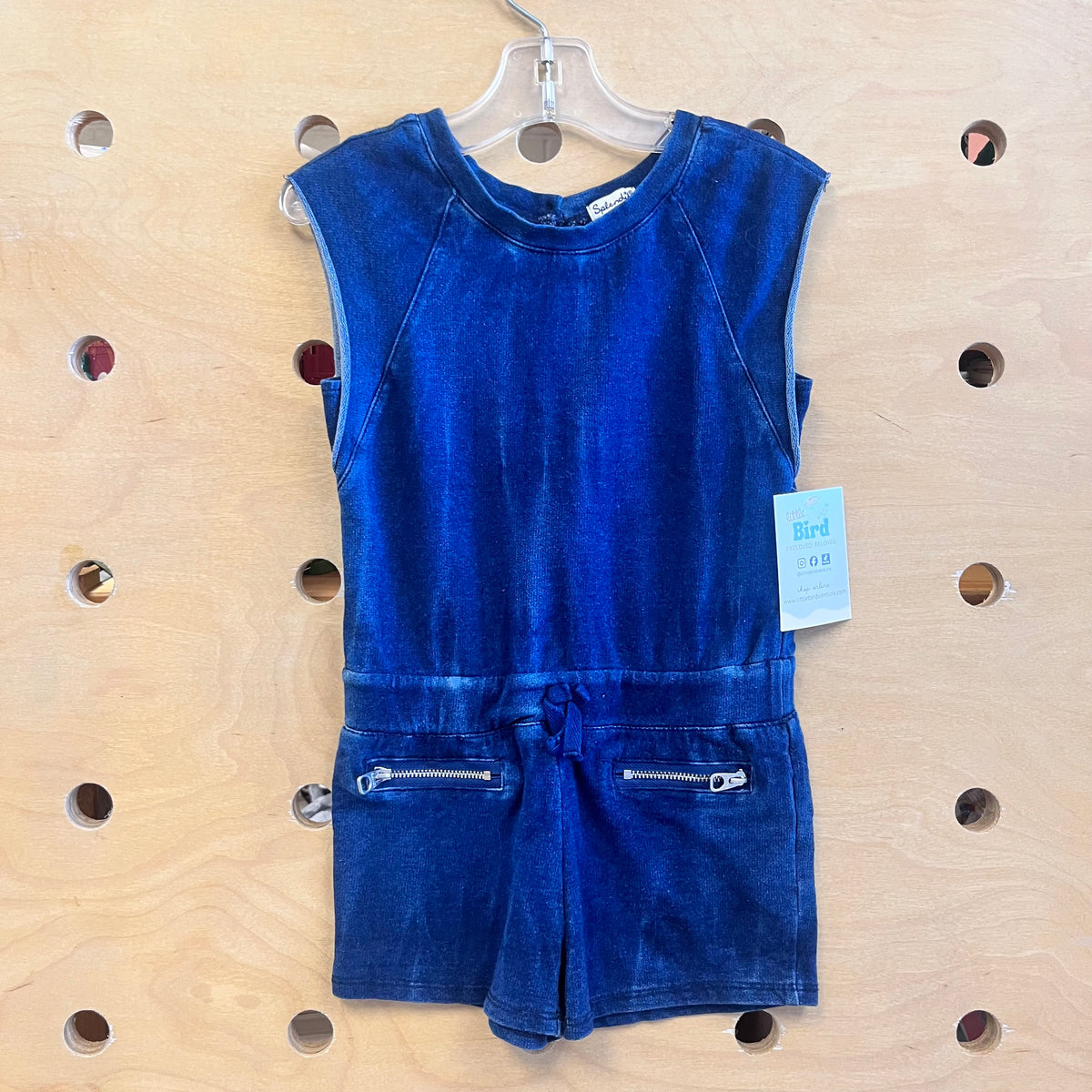 Soft Denim Pocket Romper