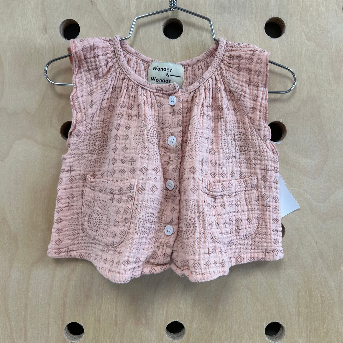 Peach Muslin Top