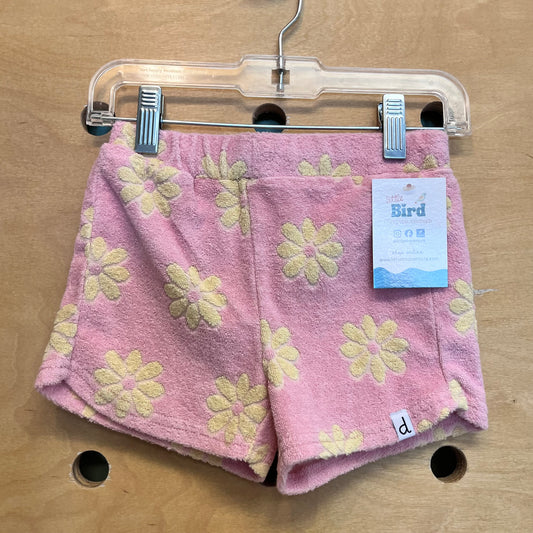 Pink/Yellow Floral Terry Shorts