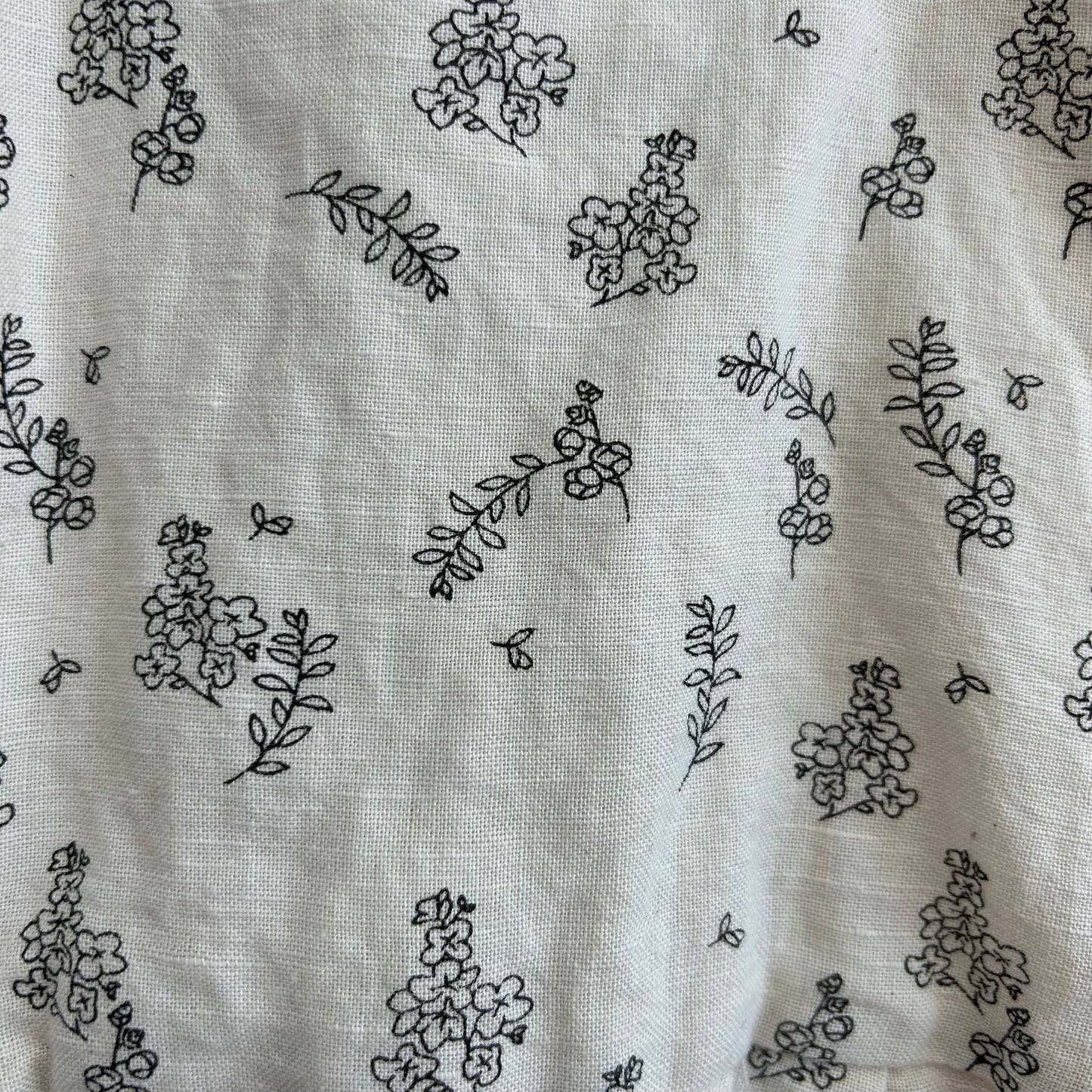 Cream Sprigs Overalls
