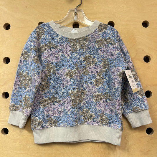 Beige Floral Pullover
