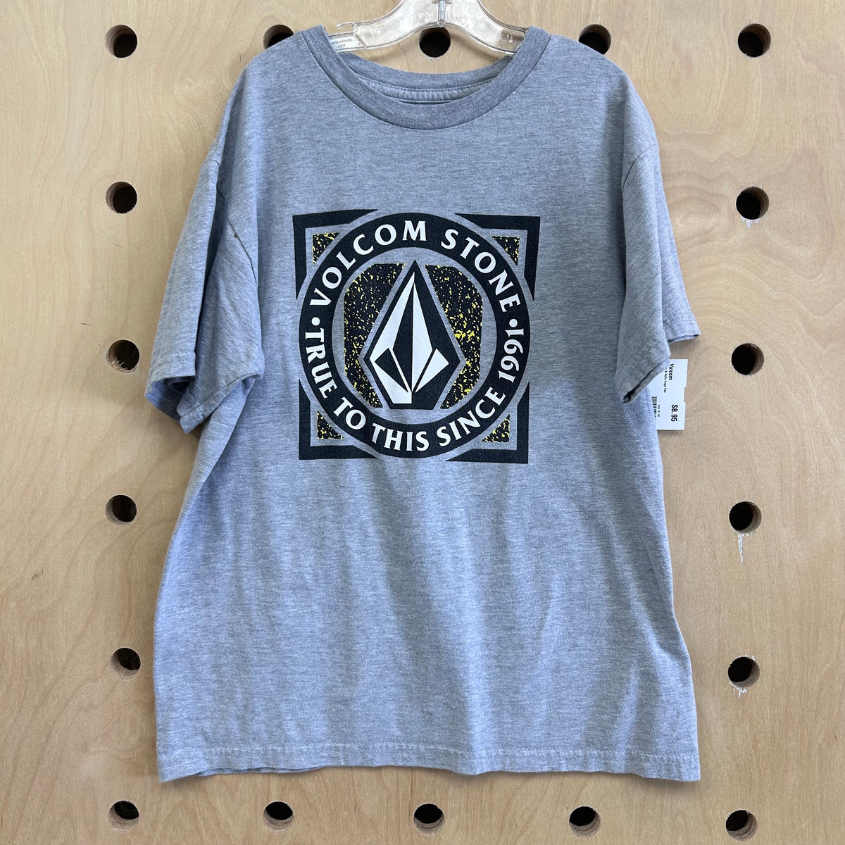 Grey & Yellow Logo Tee