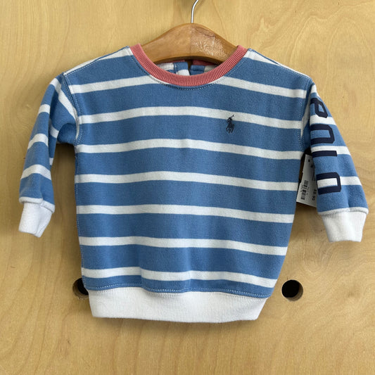 Blue Striped Sweatshirt