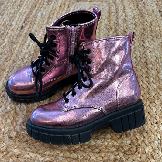 Pink Shimmer Boots