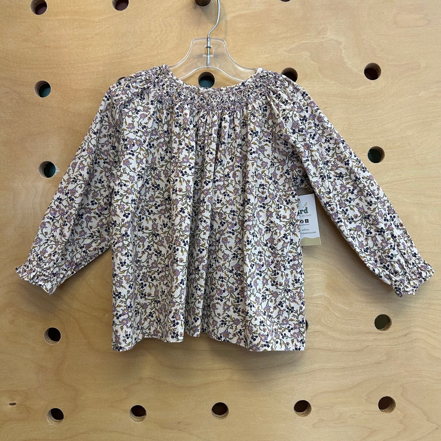 Floral Button Back Top
