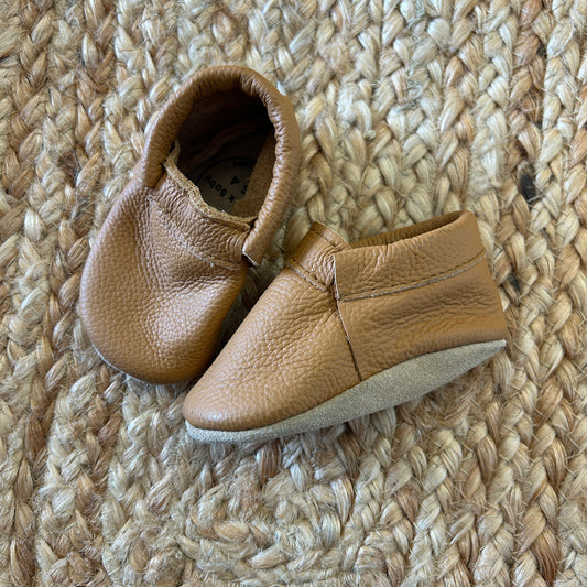 Camel Leather Moccasins