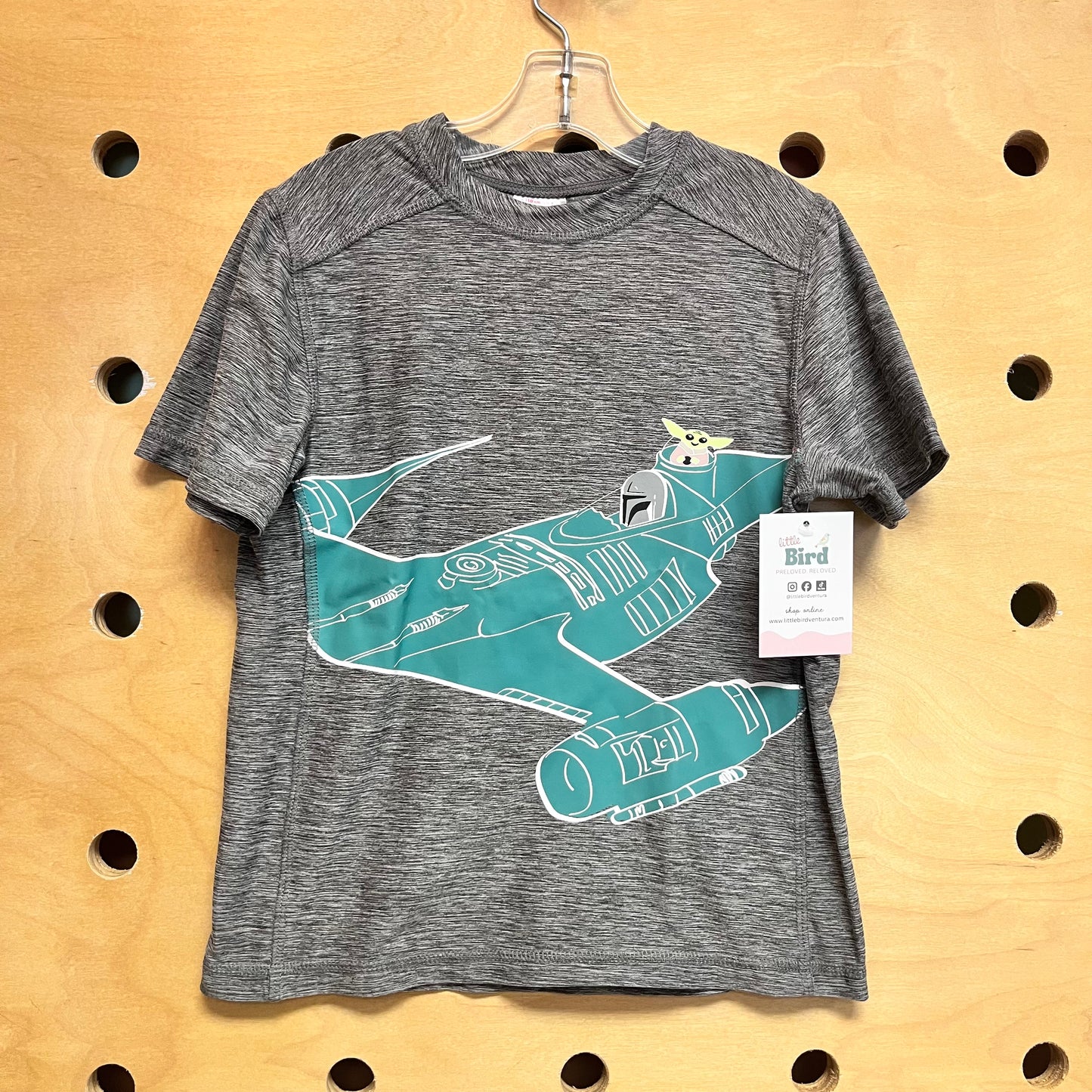 Grey Mandolorian Quick Dry Tee