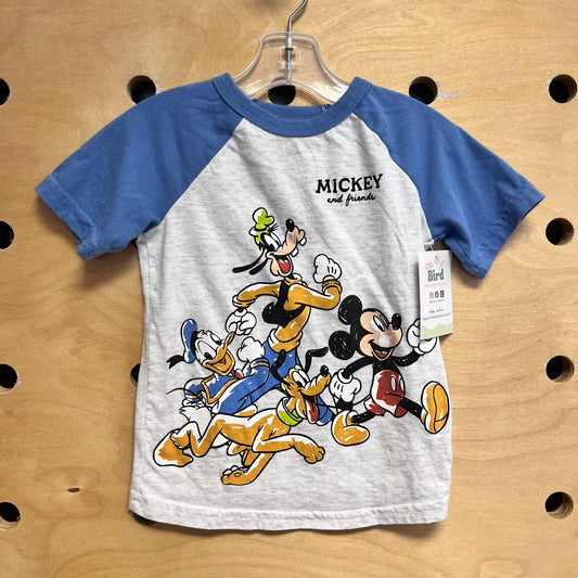 Grey Mickey & Friends Tee