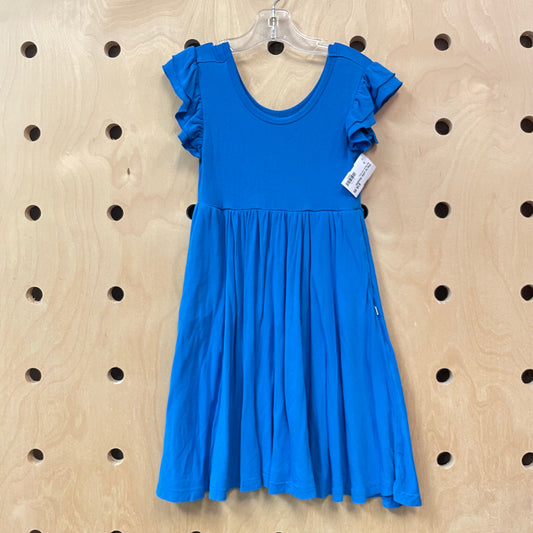 Blue Bamboo Twirl Dress