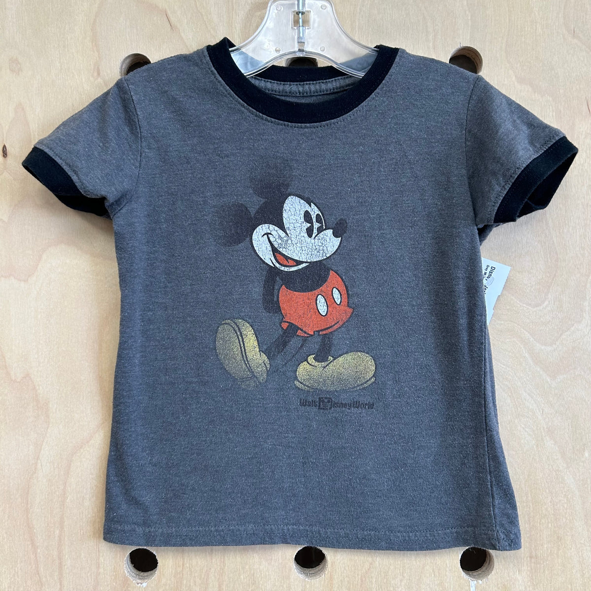 Grey Mickey Ringer Tee