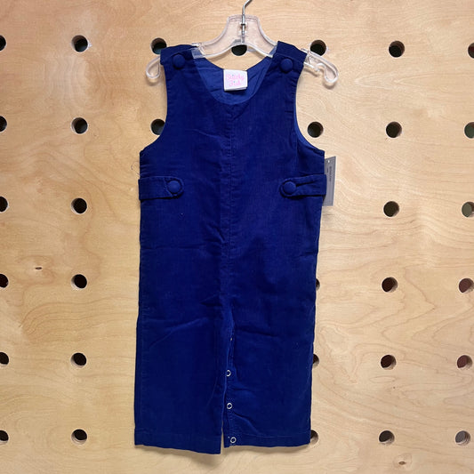 Blue Cord Romper