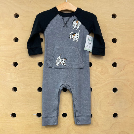 Black & Grey Dalmations Romper