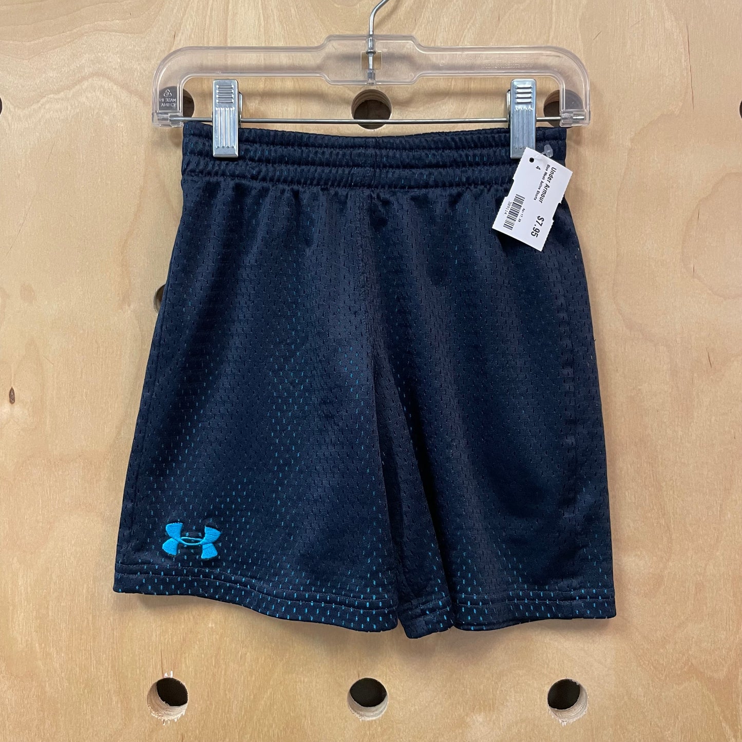 Blue Mesh Active Shorts
