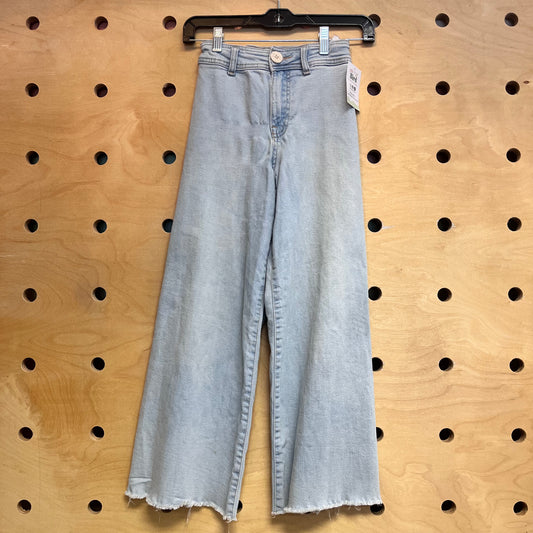 Light Wash Wide Leg Denim Pants