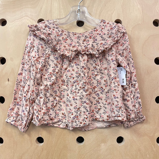 Peach Floral Top