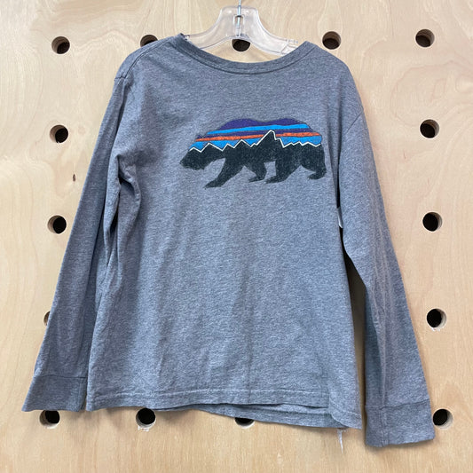 Grey Mountains Bear LS Tee