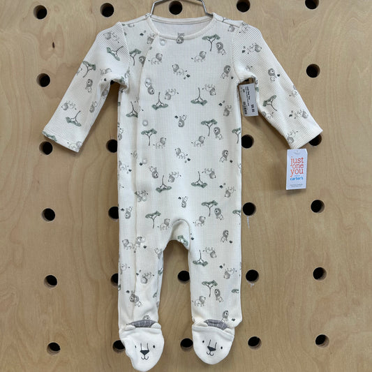 Cream Lions Waffle Footies NEW!