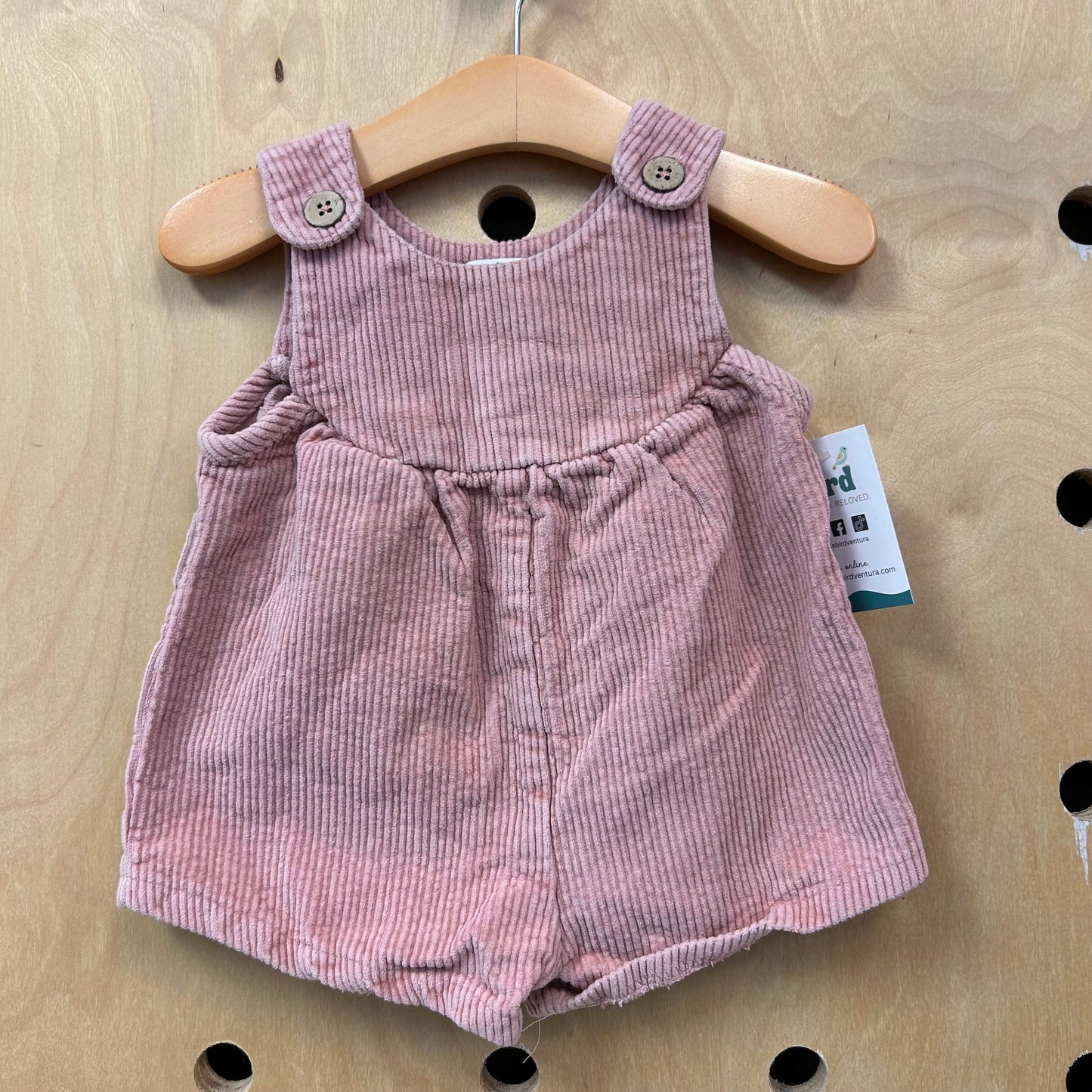 Pink Cord Romper