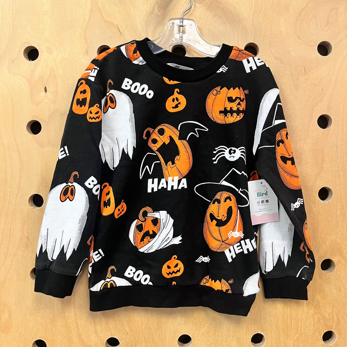 Black HAHA Halloween Crewneck