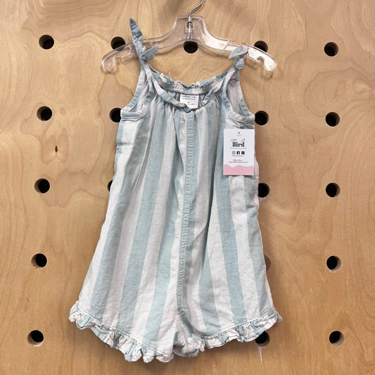 Organic Striped Linen Blend Romper