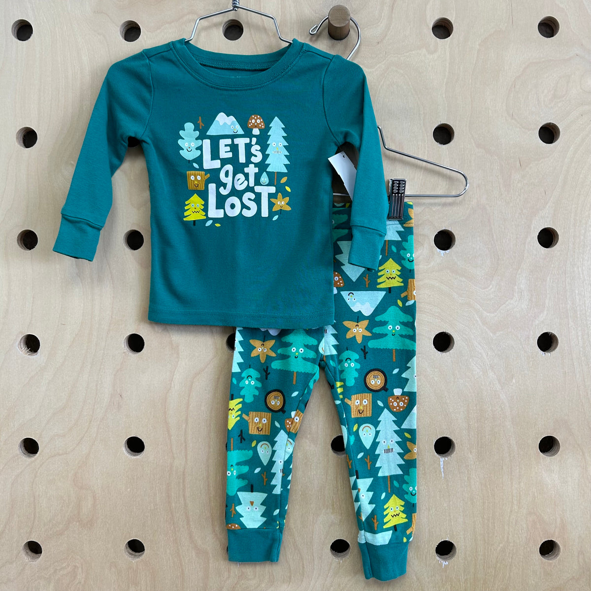 Green Lets Get Lost Pajamas