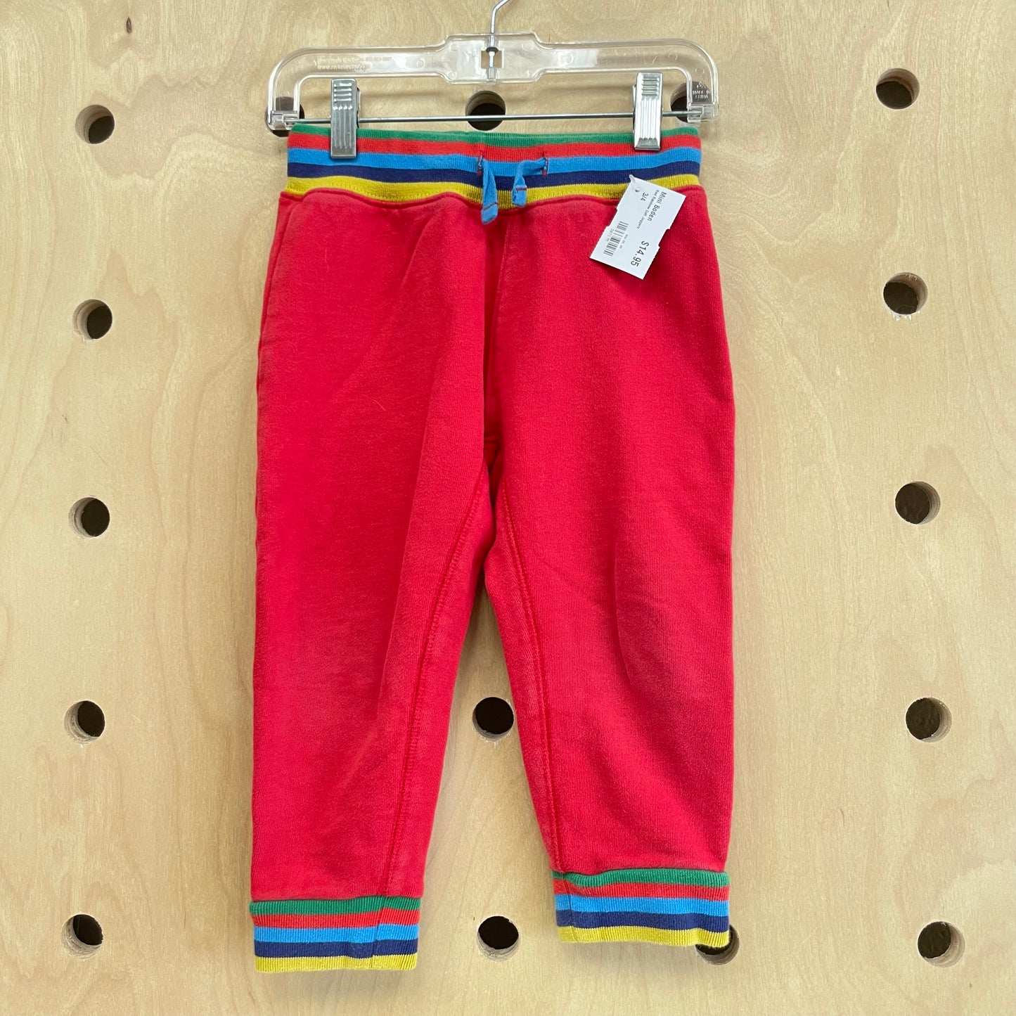 Red Rainbow Cuff Joggers