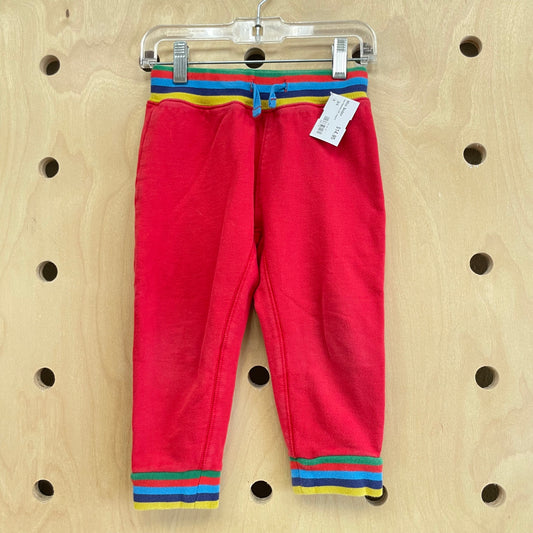 Red Rainbow Cuff Joggers