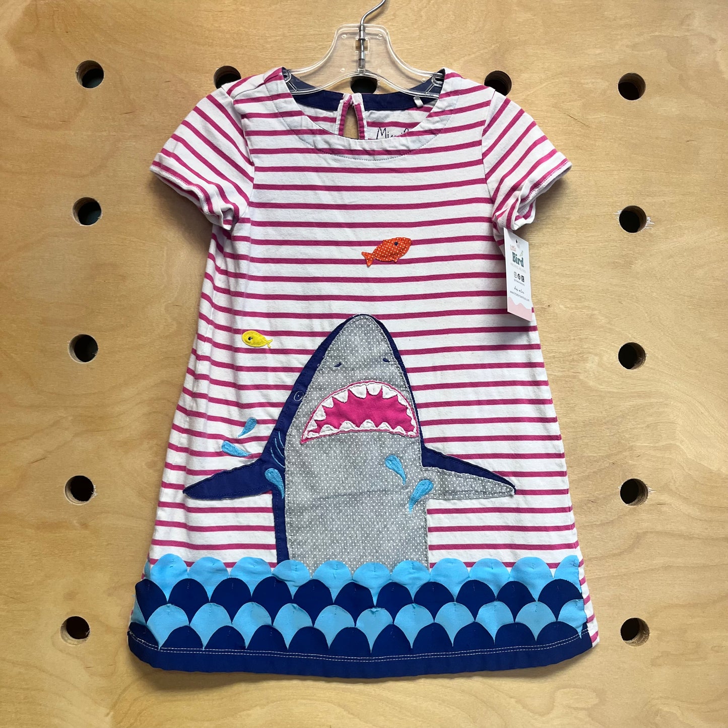 Pink/Blue Striped Shark Dress