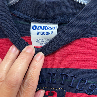 Osh Kosh Red/Blue Striped Romper