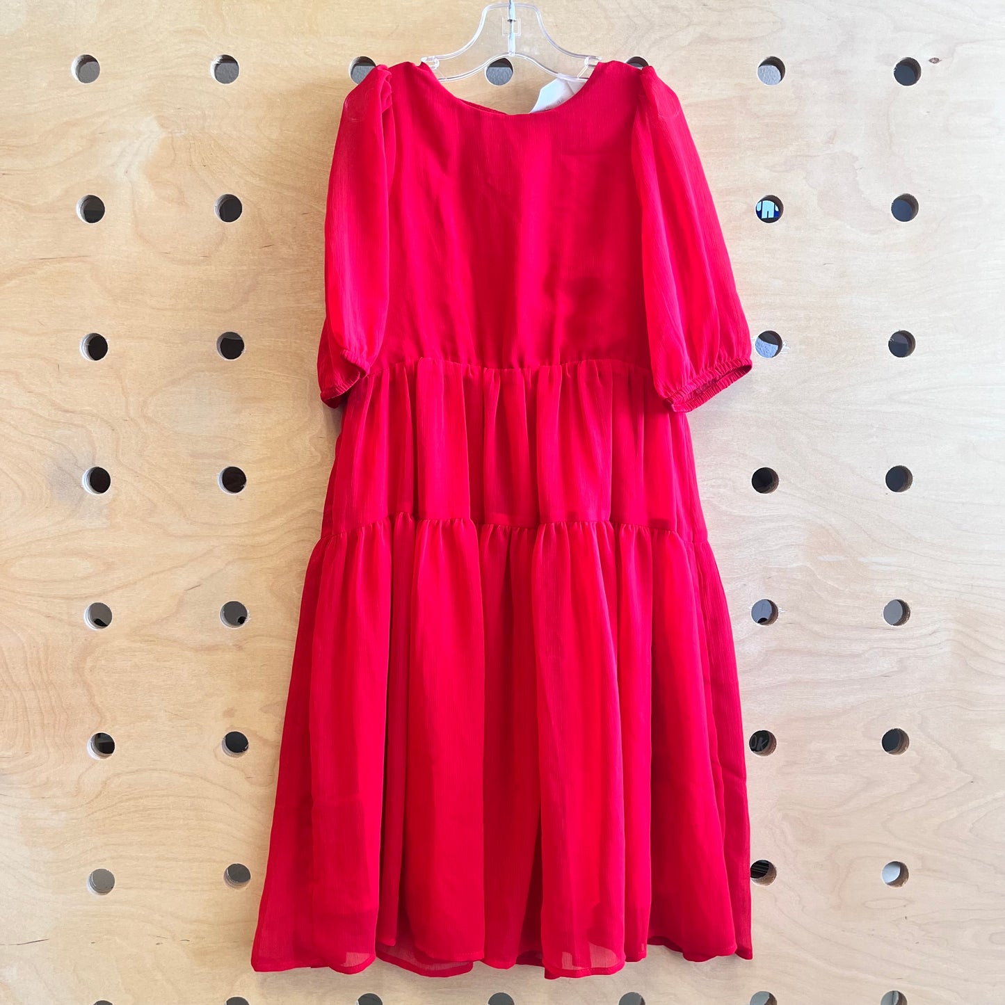 Red Tiered Dress
