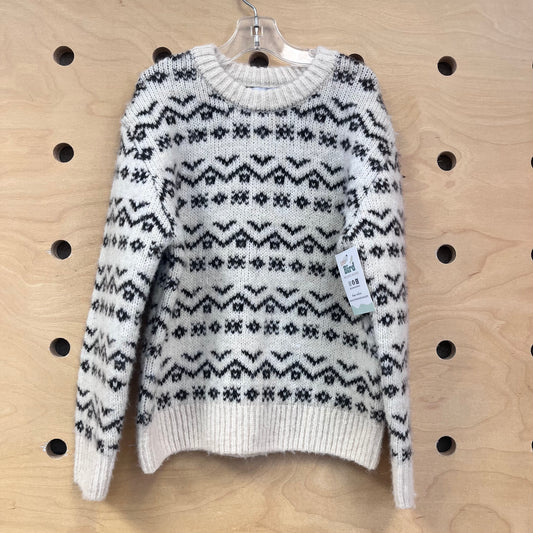Cream & Black Sweater